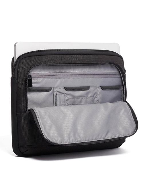 Tumi Black Alpha 3 Medium Laptop Cover for men