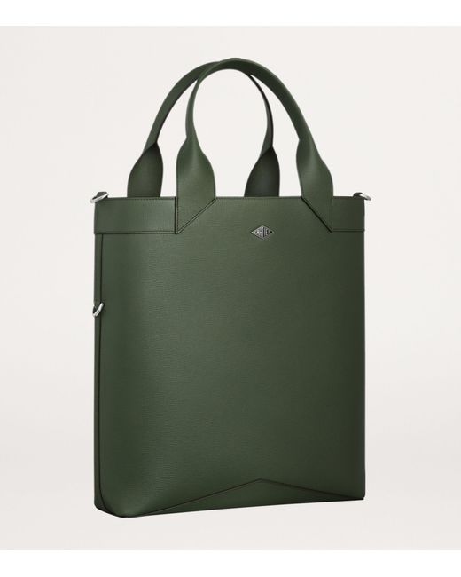 Cartier Green Small Leather Losange Tote Bag for men