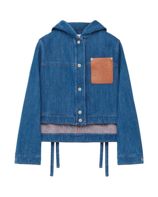 Loewe Blue Cropped Jacket
