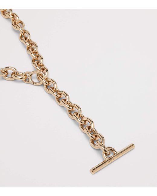 McQueen Metallic T-Bar Chain Belt