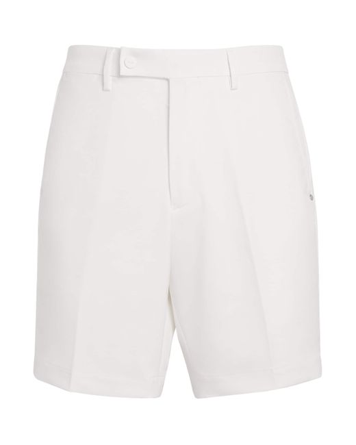Ralph Lauren White Performance Twill Slim Shorts for men