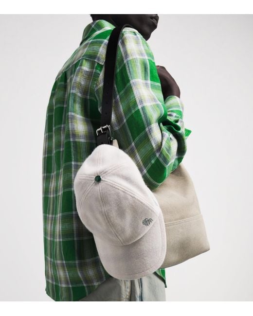 God's True Cashmere White X Joopiter Cashmere Tartan Clarity Fincher Cap for men