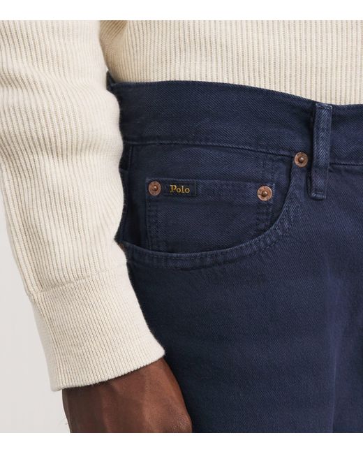 Polo Ralph Lauren Blue Hampton Relaxed Straight Jeans for men