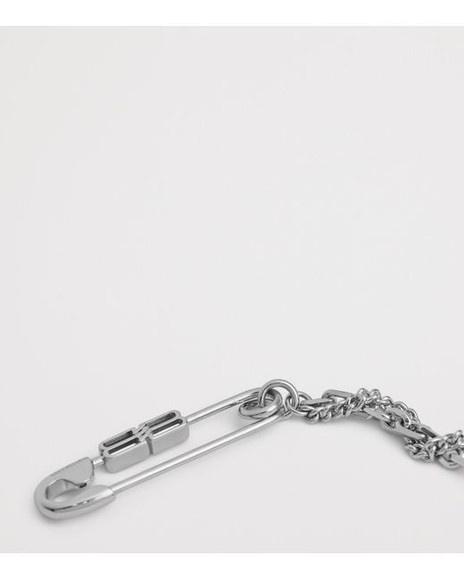 Balenciaga Metallic Diy Pin Bracelet for men