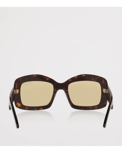 Tom Ford Brown Acetate Venetia Sunglasses