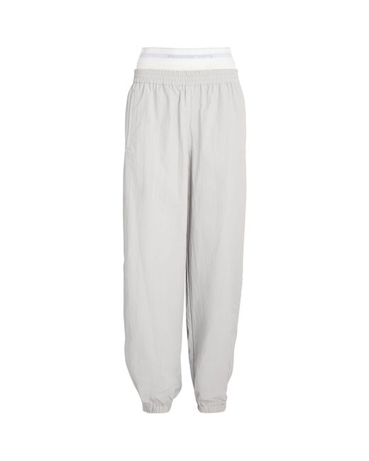 Alexander Wang White Tracksuit Trousers With Integrated Brief Waistband