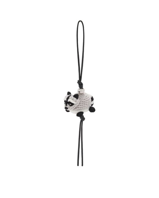 Loewe Metallic Wool Racoon Bag Charm