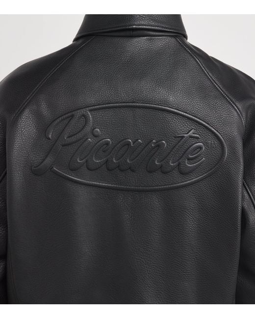 Picante Black Senna Leather Jacket for men
