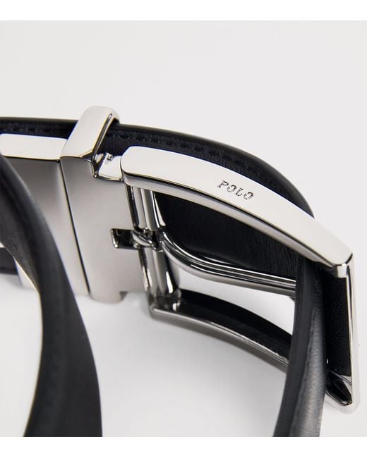 Polo Ralph Lauren Black Leather Reversible Belt for men