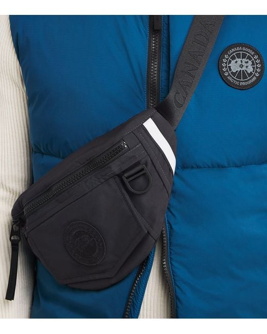 Canada Goose Black Logo Belt Bag for men