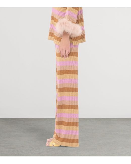 Valentino Multicolor Wool Stripe Sweatpants