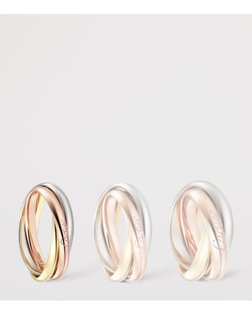 Cartier Brown Small, And Rose Trinity Ring