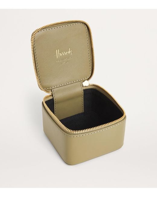 Harrods Natural Small Smooth Leather Trinket Box for men