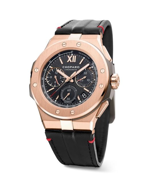 Chopard Gray Rose Gold And Titanium Alpine Eagle Xl Chrono Watch 44mm for men