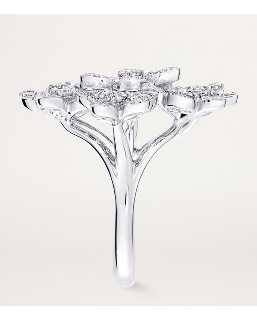 Graff White And Diamond Wild Flower Ring