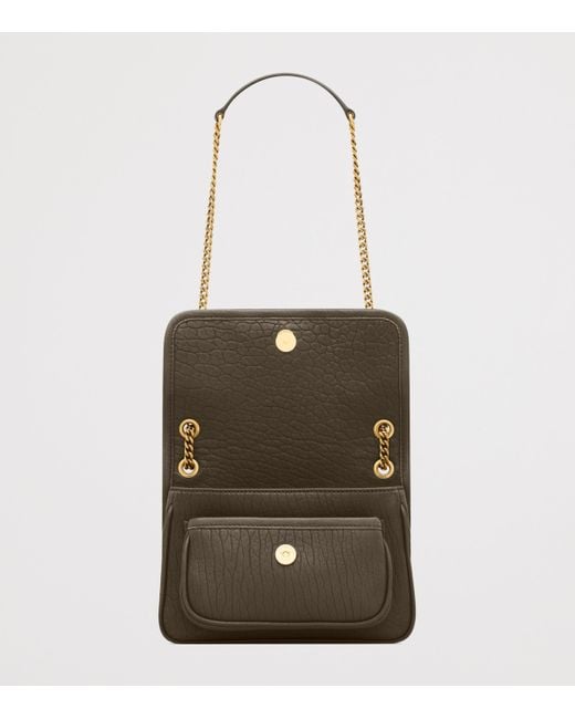 Saint Laurent White Mini Leather Niki Shoulder Bag