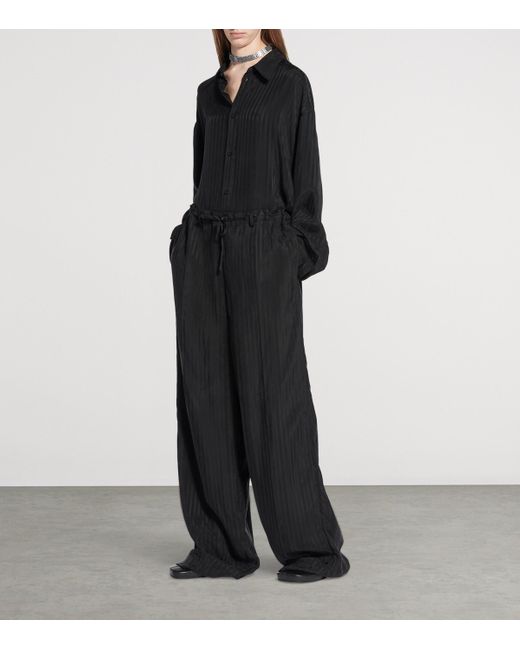 Balenciaga Black Fluid Tailored Trousers