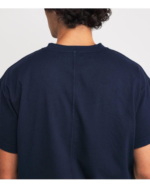 The Row Blue Sato Cotton T-Shirt for men