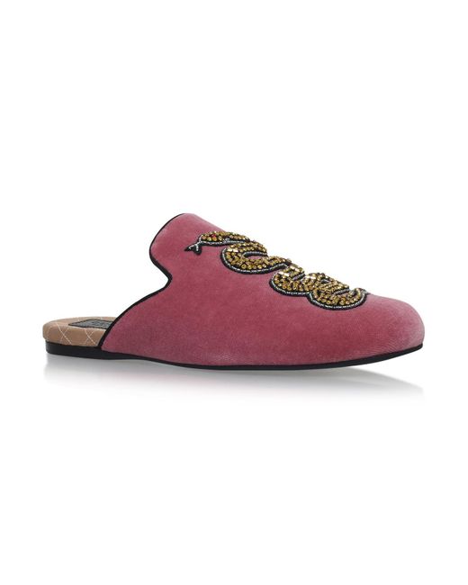 Gucci Pink Lawrence Snake Slipper