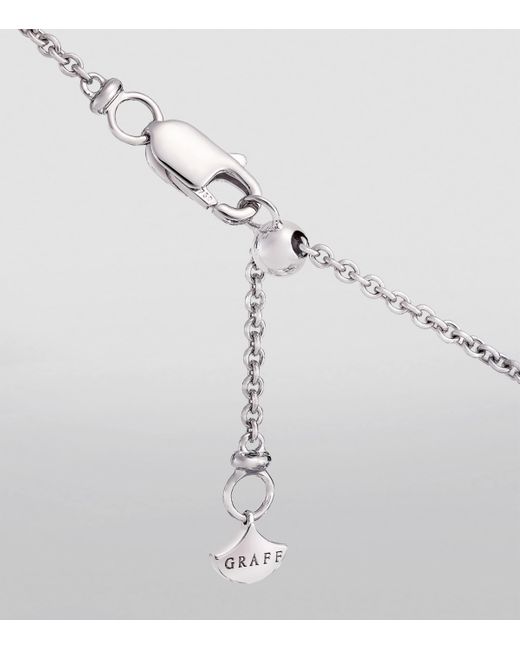 Graff White And Diamond Threads Pendant Necklace