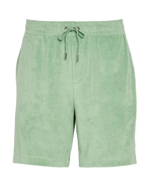Polo Ralph Lauren Green Terry Towelling Shorts for men