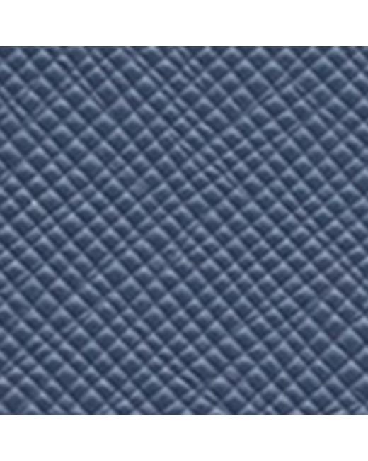 Prada Blue Saffiano Leather Card Holder for men