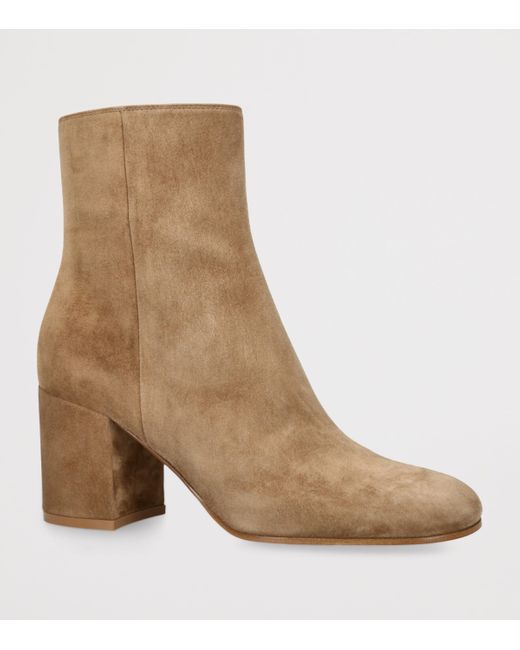 Gianvito Rossi Brown Suede Ankle Boots 70