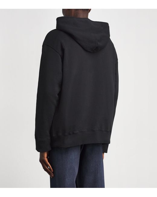 MM6 by Maison Margiela Black Oversized Logo Hoodie