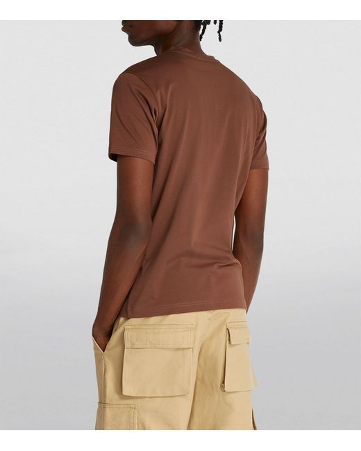 Sunspel Brown Supima Cotton Riviera T-shirt for men