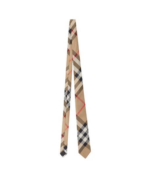 Burberry Metallic Silk Check Tie for men