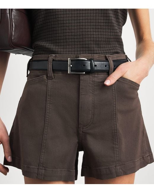 PAIGE Brown Cargo Olivia Shorts
