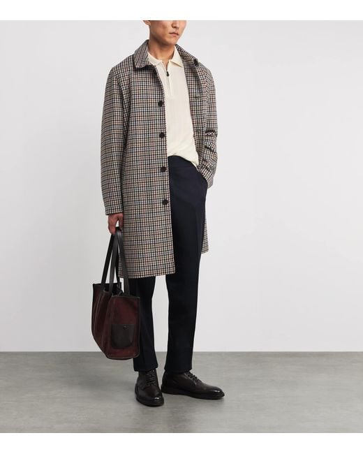 Isaia White Wool-Silk-Cashmere Knit Polo Shirt for men