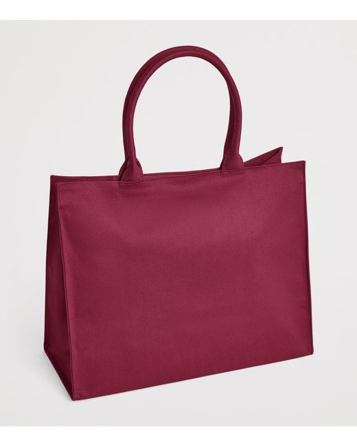 Harrods Red Logo Tote Bag