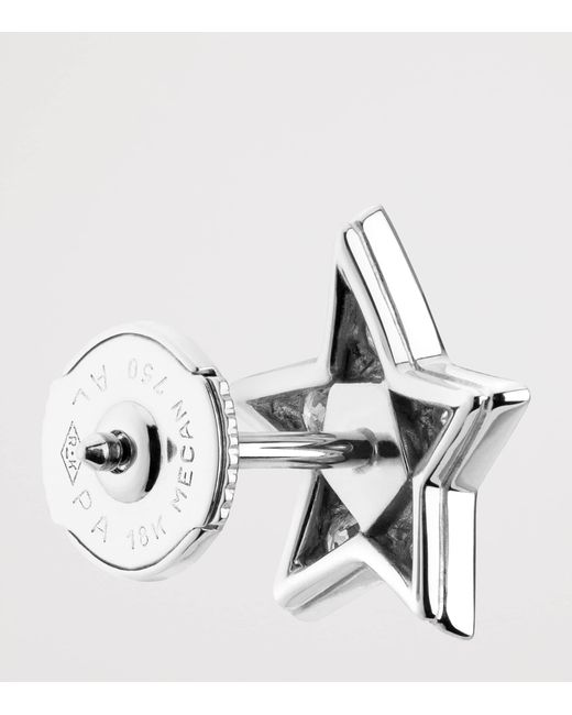 Chanel White And Diamond Comète Géode Stud Earrings