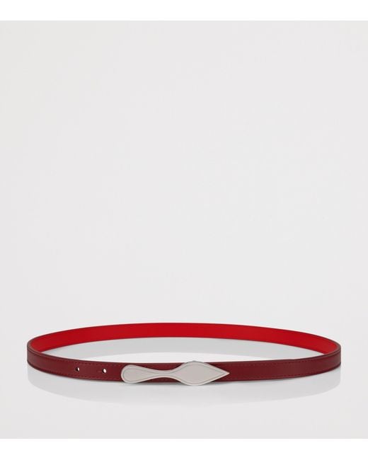 Christian Louboutin Red Bettina Double Leather Bracelet