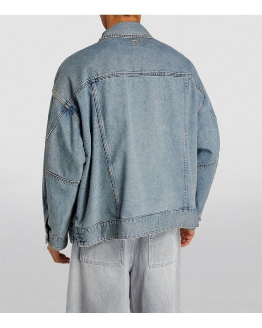 Wooyoungmi Blue Oversized Denim Jacket for men