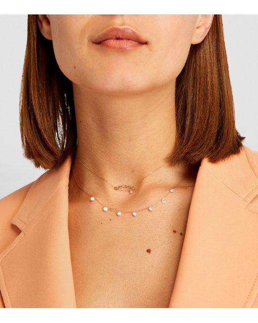 PERSÉE White And Diamond 7-Stone Danaé Necklace
