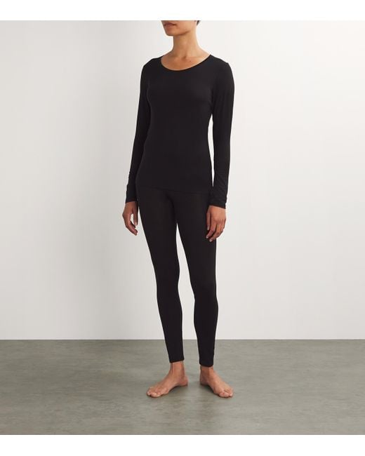 Falke Black Daily Climawool Tights