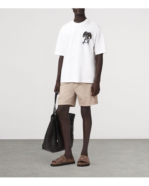 AllSaints White Organic Cotton Raptour T-Shirt for men