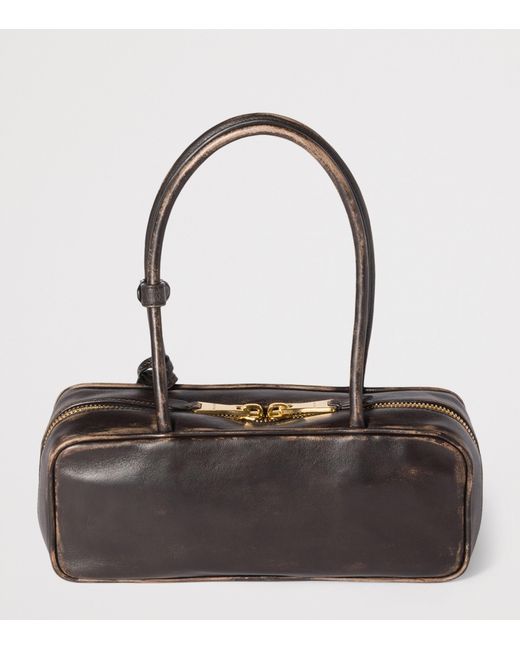 Miu Miu Brown Leather Beau Top-Handle Bag