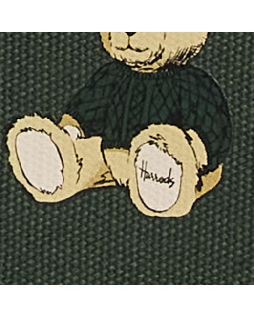 Harrods Green Henry Bear Packable Overnight Tote Bag