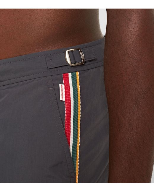 Orlebar Brown Gray Side-stripe Setter Swim Shorts for men