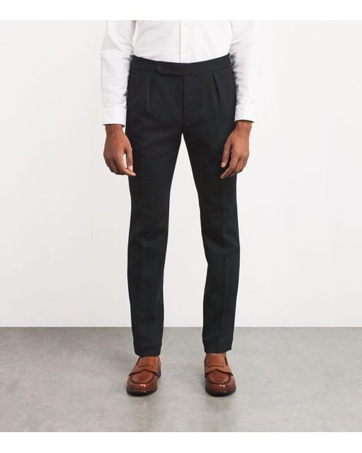 Polo Ralph Lauren Black Double-Knit Tailored Trousers for men