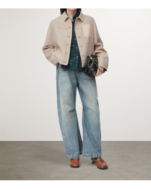 Loewe Natural Wool-Cashmere Workwear Jacket