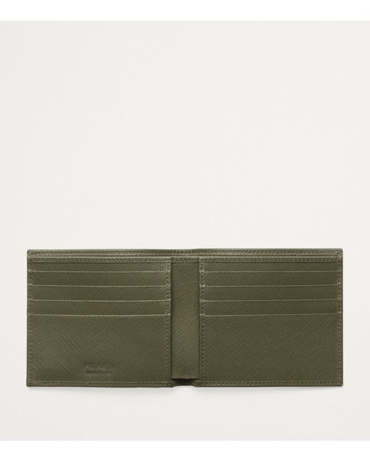 Prada Green Saffiano Leather Wallet for men