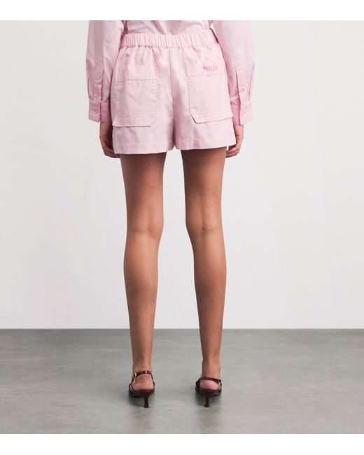 Maje Pink Cotton Shorts