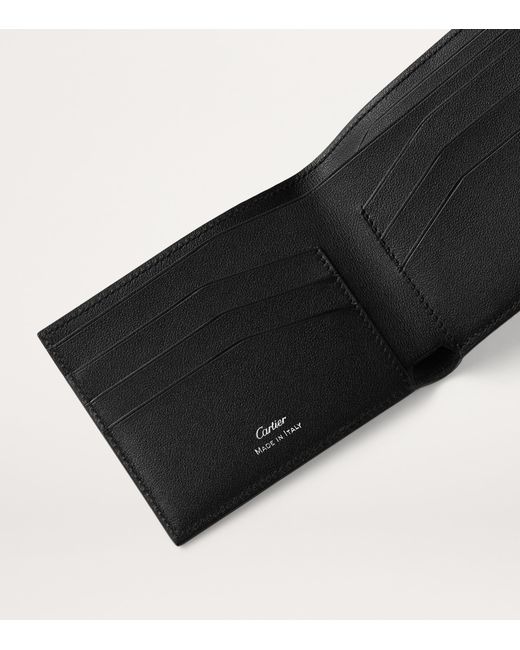 Cartier Black Calfskin Losange Shadow Card Holder for men