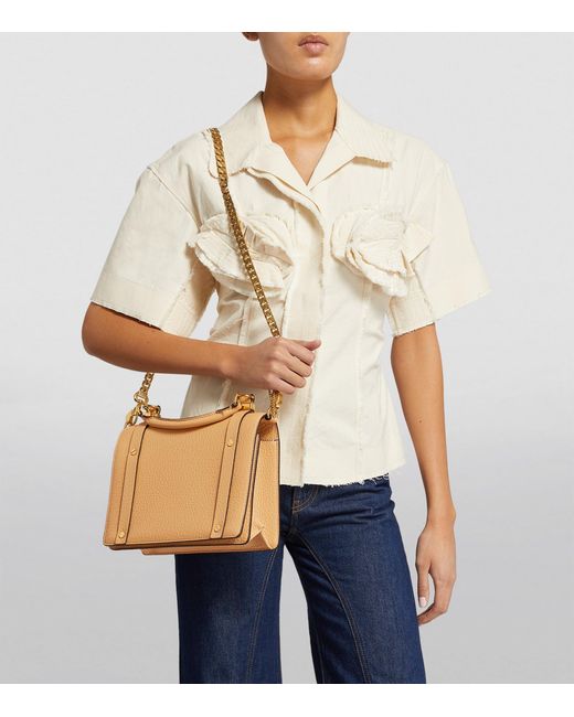 Chloé Medium Leather Ora Top-handle Bag in Brown | Lyst UK