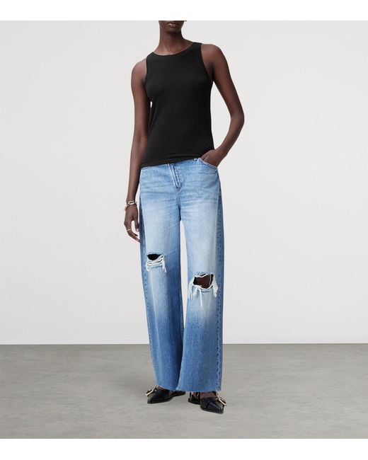 AllSaints Black Rina Tank Top