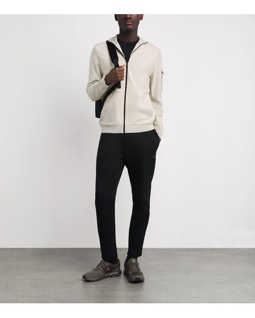 Boss White Water-Repellent Blouson Jacket for men